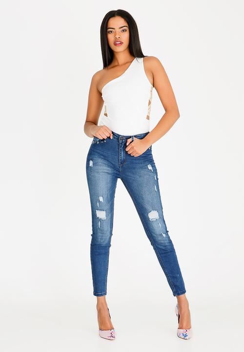 SISSY BOY - Max Respect Bodysuit Off White