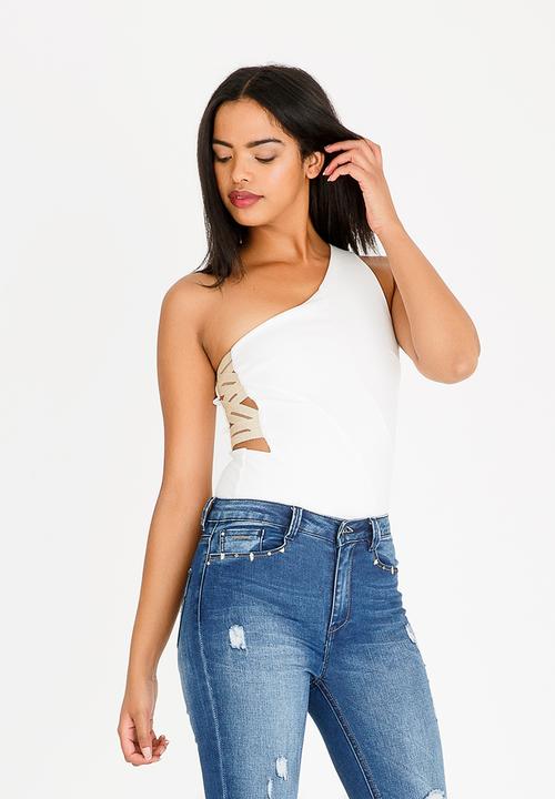 SISSY BOY - Max Respect Bodysuit Off White