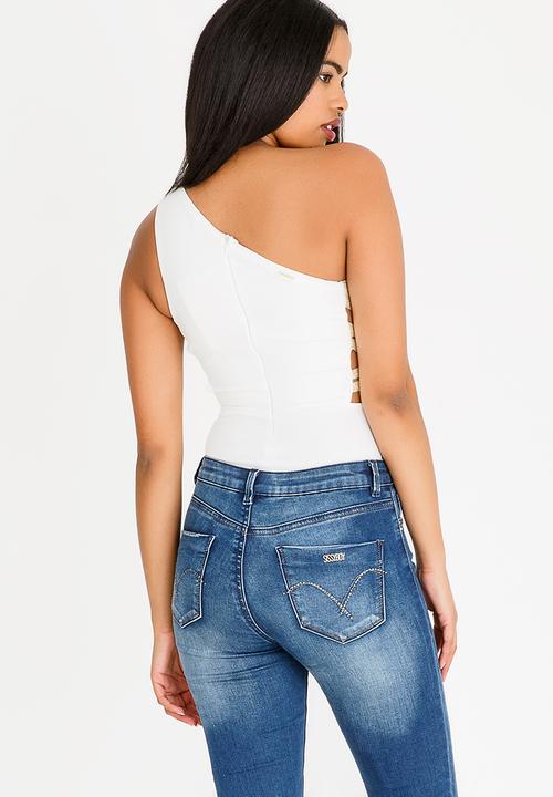 SISSY BOY - Max Respect Bodysuit Off White