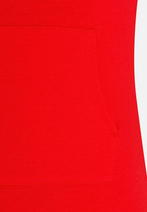 Pop Candy - Hooded Dress Red