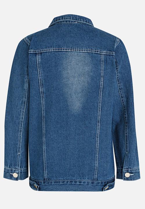 Pop Candy - Relaxed Denim Jacket Blue