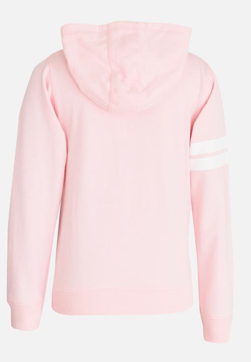 MINOTI - Basic Fleece Zip Thru Hoodie Pale Pink