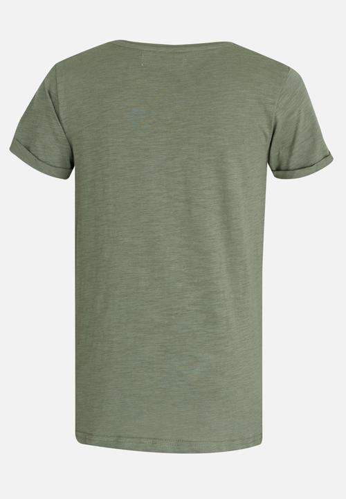 MINOTI - Army Distressed Printed Tee Khaki Green