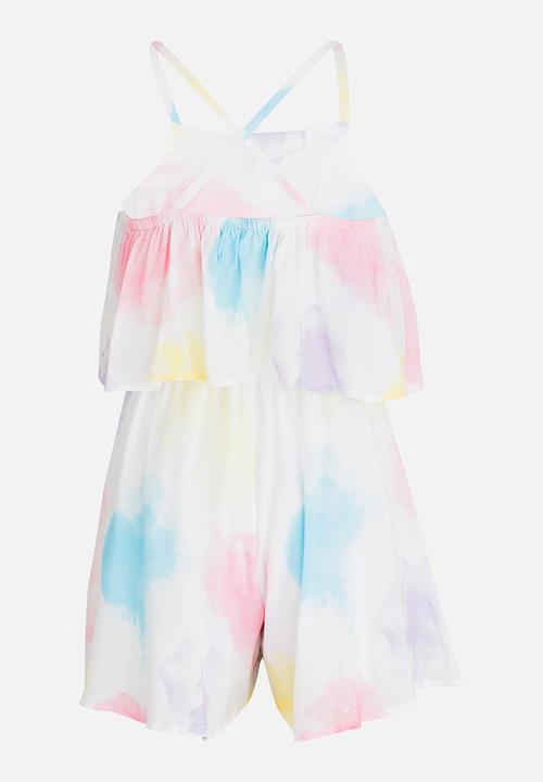 MINOTI - Beachy AOP playsuit - multi-colour