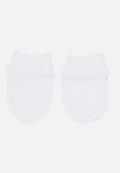 MINOTI - Unisex 3 Pack Mittens White