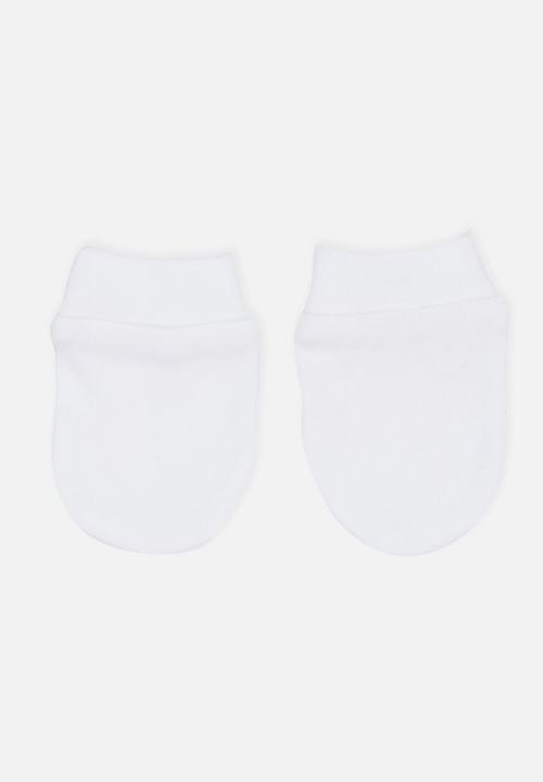 MINOTI - Unisex 3 Pack Mittens White