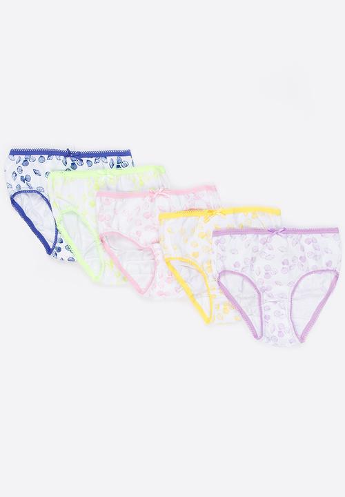 MINOTI - 5 Pack AOP Bikini Briefs Multi-colour