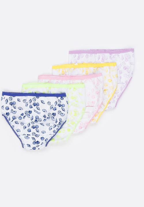 MINOTI - 5 Pack AOP Bikini Briefs Multi-colour