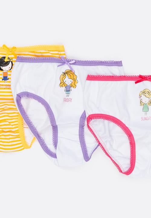 MINOTI - 7 Pack Character Print Bikini Briefs Multi-colour