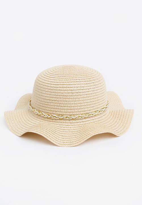 Pop Candy - Straw Fedora Cream