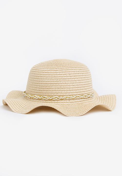 Pop Candy - Straw Fedora Cream
