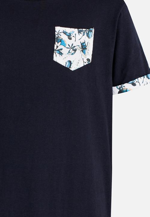 Brave Soul - Crew Neck T-shirt Navy