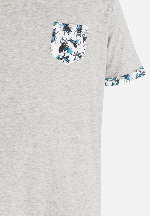 Brave Soul - Crew Neck T-shirt Mid Grey