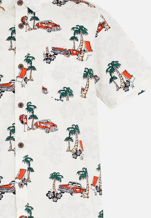 Brave Soul - Printed Shirt Milk