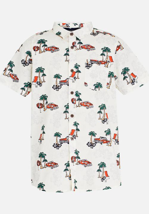 Brave Soul - Printed Shirt Milk