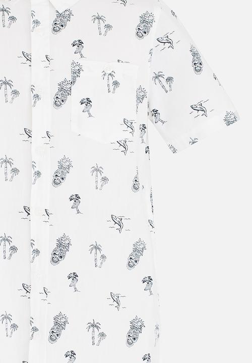 Brave Soul - Printed Shirt Milk