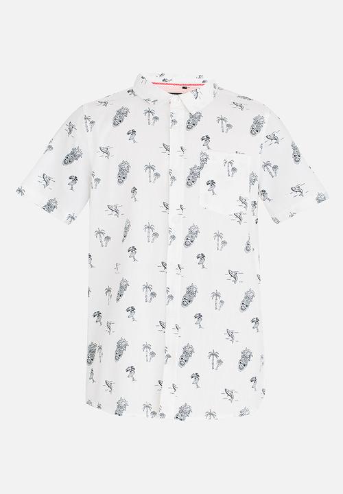 Brave Soul - Printed Shirt Milk