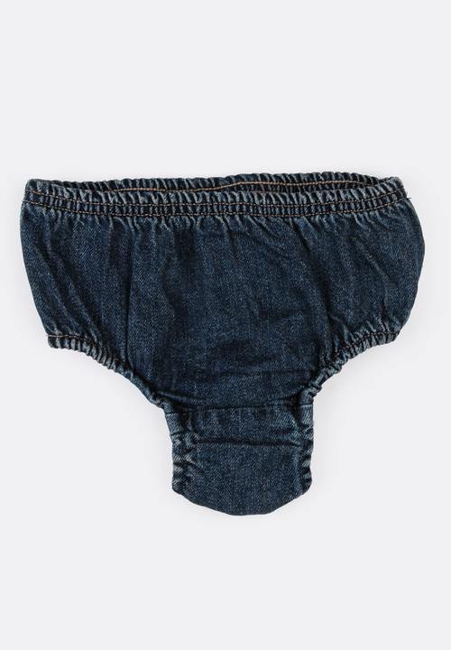 Pop Candy - Denim Diaper Cover Blue