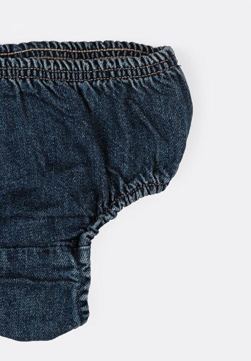 Pop Candy - Denim Diaper Cover Blue