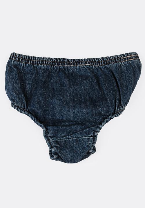 Pop Candy - Denim Diaper Cover Blue