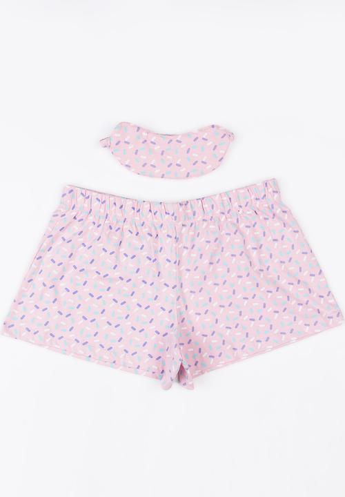 Brave Soul - Unicorn Pyjama Set Pale Pink