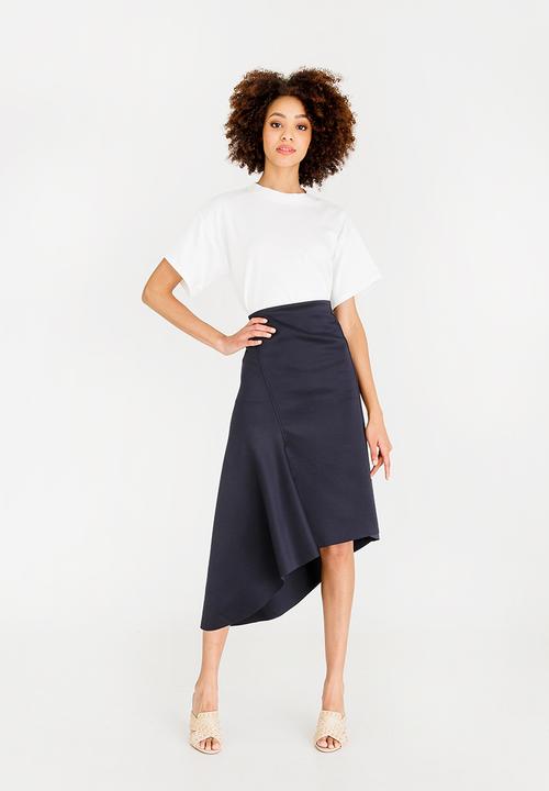 STYLE REPUBLIC - Asymmetrical Skirt Navy
