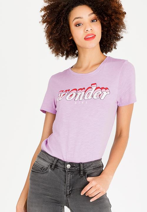 ONLY - Keen Box Tee Pale Purple