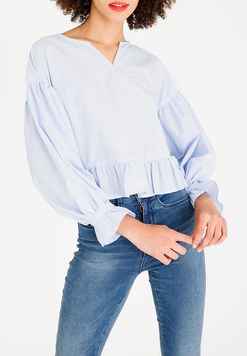 ONLY - Vigga Denim Blouse Pale Blue