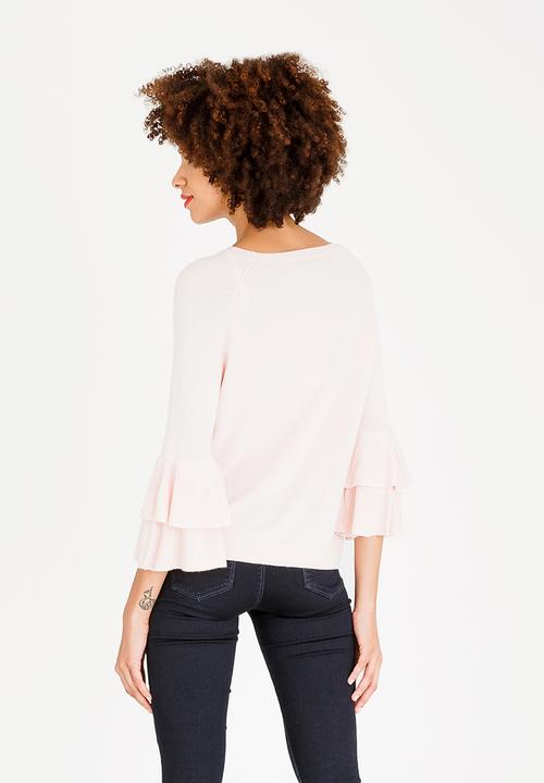 ONLY - Mila Ruffle Top Pale Pink