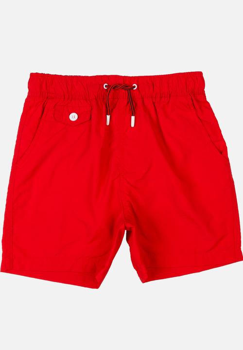 Brave Soul - Taslan Swimshort Dark Red