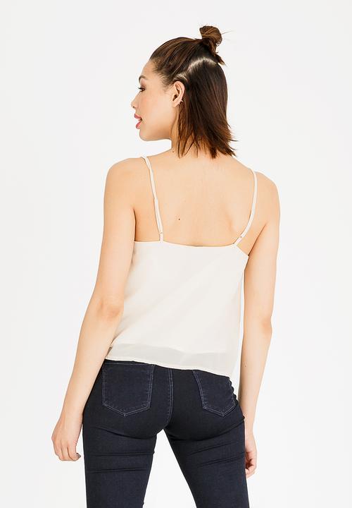 c(inch) - Bead Detail Cami Cream