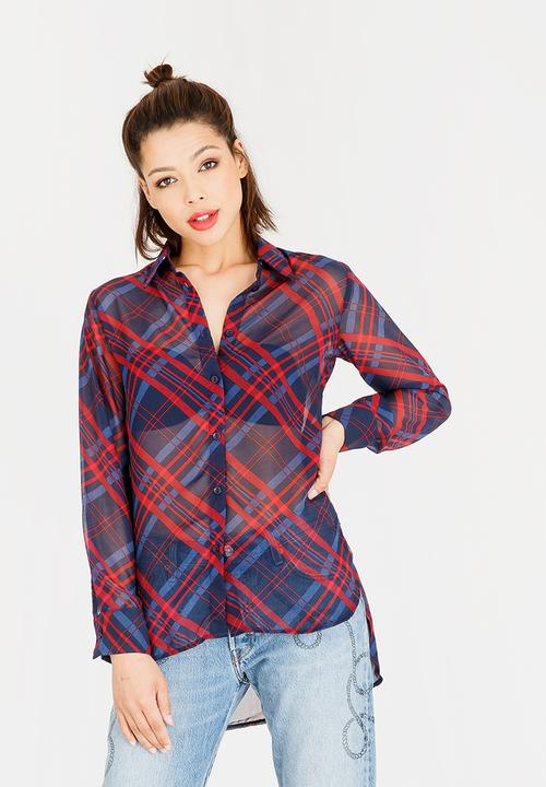 STYLE REPUBLIC - Sheer Shirt Navy