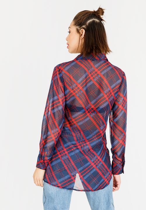 STYLE REPUBLIC - Sheer Shirt Navy