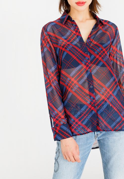 STYLE REPUBLIC - Sheer Shirt Navy