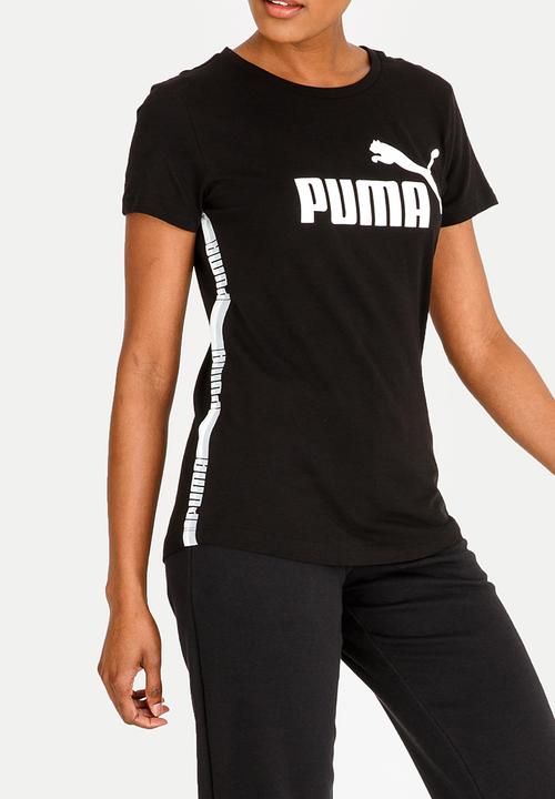 PUMA - Tape Detail Tee Black