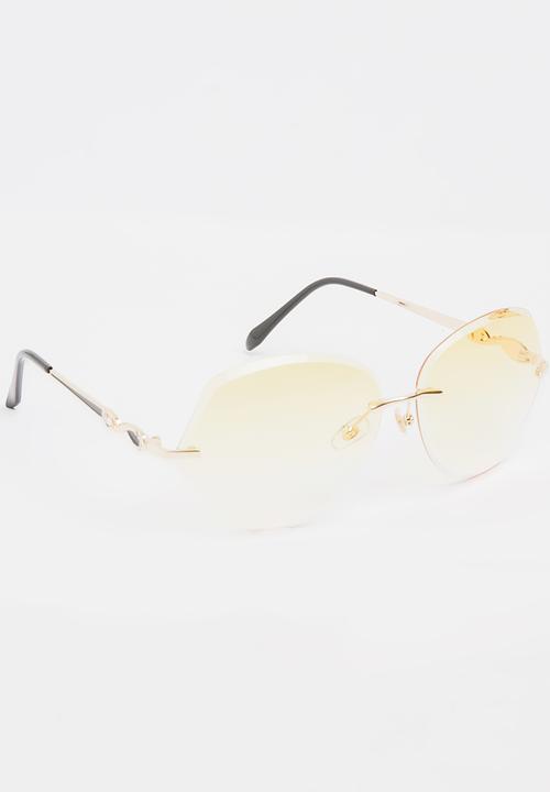 STYLE REPUBLIC - Aviator Sunglasses Yellow