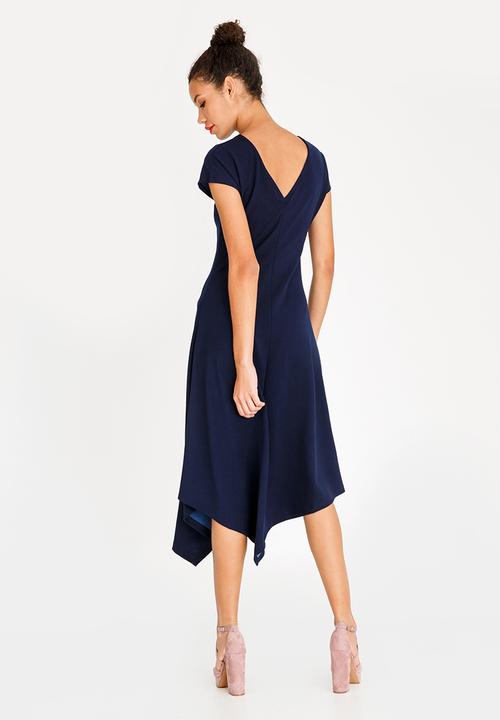 STYLE REPUBLIC - Asymmetrical Dress Navy