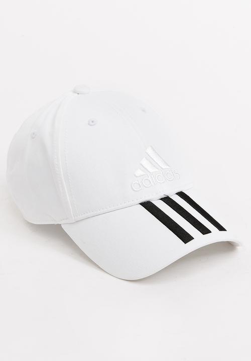 adidas Performance - 3 Stripe cap - white