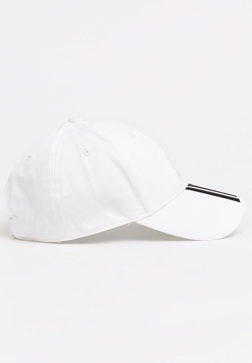 adidas Performance - 3 Stripe cap - white