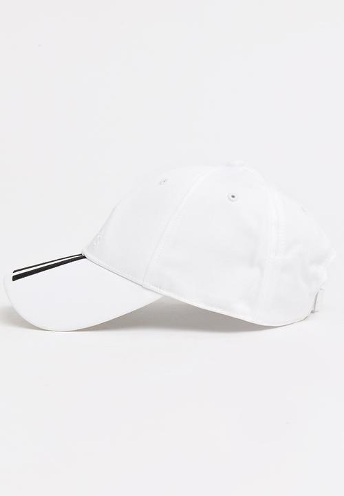 adidas Performance - 3 Stripe cap - white