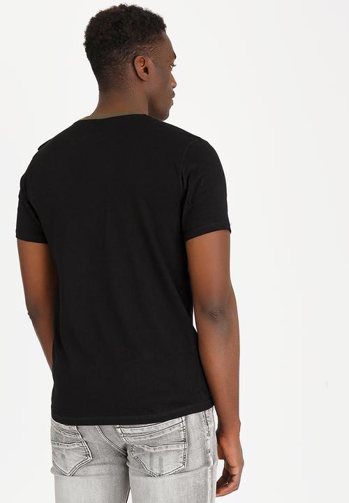 STYLE REPUBLIC - Colourblock T- shirt Black