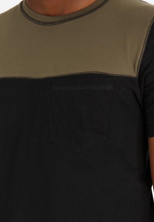 STYLE REPUBLIC - Colourblock T- shirt Black