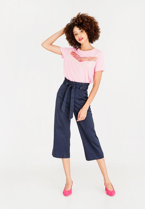 ONLY - Jamila Sequins Tee Pale Pink