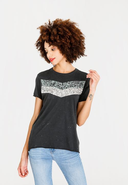 ONLY - Jamila Sequins Tee Black