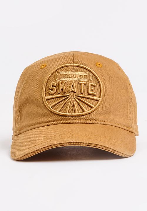 MINOTI - Baseball Peak Cap with Front Tonal Embroidery Camel