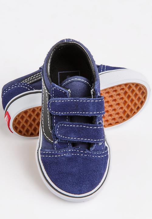Vans - Old Skool Velcro Strap Sneaker Mid Blue