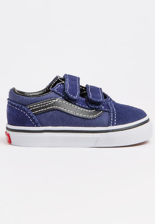 Vans - Old Skool Velcro Strap Sneaker Mid Blue