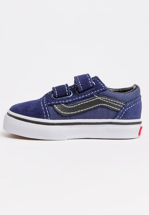 Vans - Old Skool Velcro Strap Sneaker Mid Blue