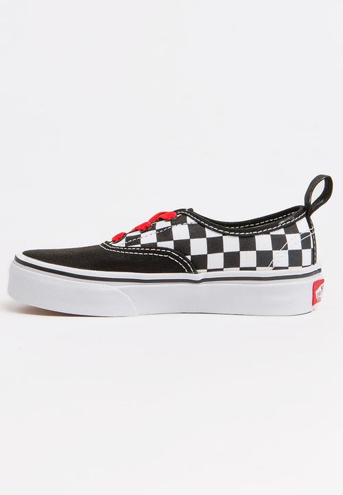 Vans - Vans Authentic elastic lace - black/red/white