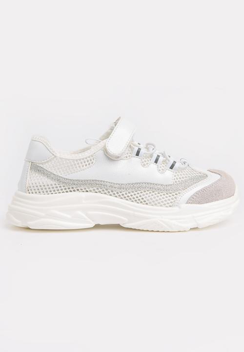 Pop Candy - Glitter Mesh Sneaker White